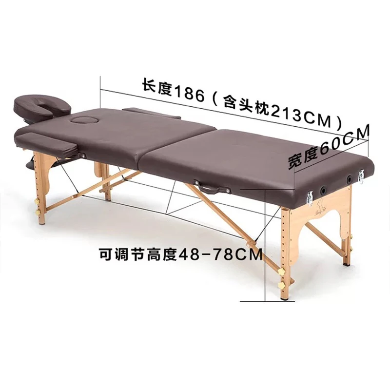 Mesas De Massagem Spa Original Dobrável Móveis De Salão Cama De Massagem De Madeira portátil acupuntura beleza fisioterapia tatuagem Tabela