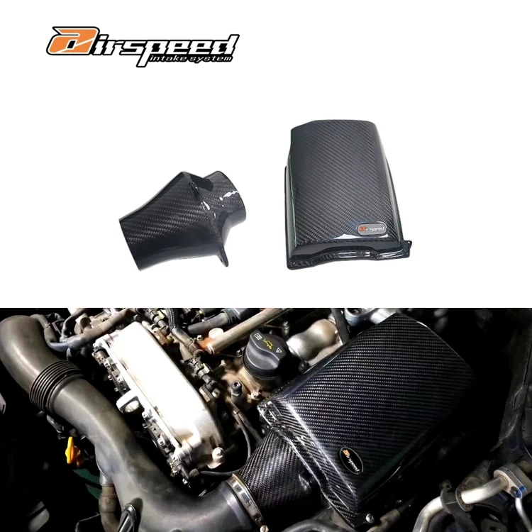 

Carbon Fiber 3K Twill Airspeed Brand Car Engine Cold Air Intake System Air Filter For Infiniti Q50 Q60 274A 2.0T 2014-