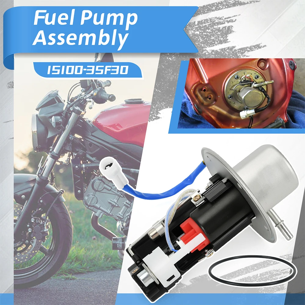 15100-35F30 Fuel Pump Assembly For Suzuki SV650 SV650A SV650S SV1000 SV1000S GSXR1000 GSXR1000Z K3/K4 03-07 ABS & Metal view 2