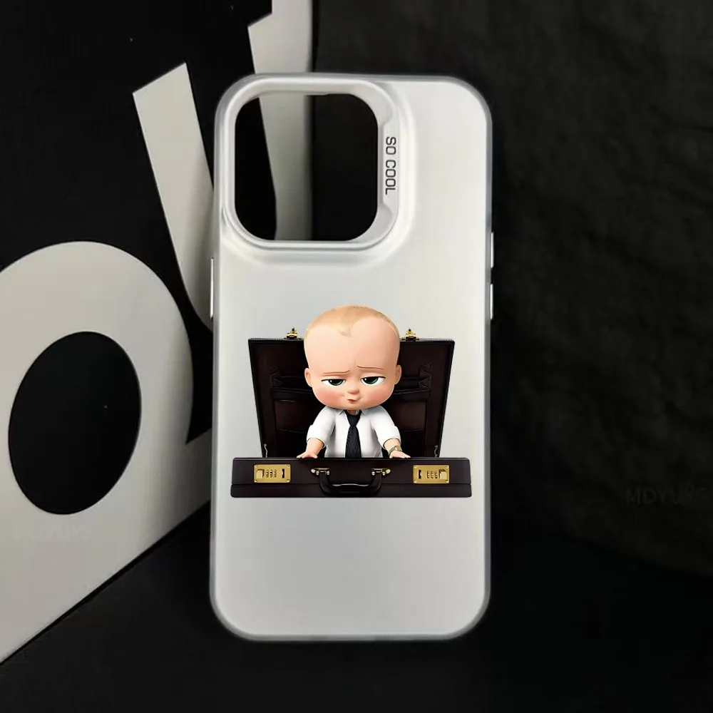 Picture 5: Cute B-Boss B-Baby Phone Case For IPhone 16 15 14 13 12 11 Pro Max Plus Color Shockproof Back Silver Cover