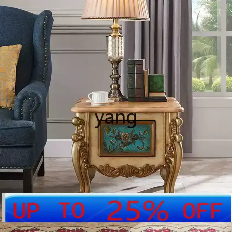 LH  living room sofa square few large apartment side few carved phone table retro coffee table
