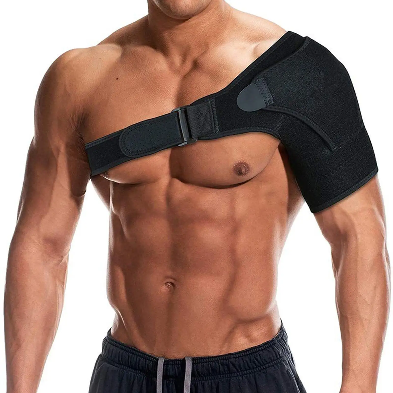 

Shoulder Brace with Pressure Pad Neoprene Shoulder Support Shoulder Pain Ice Pack Shoulder Compression Sleeve