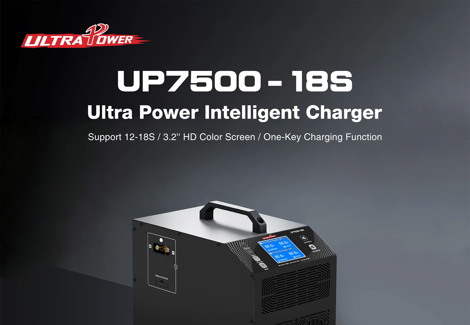 

Ultra Power UP7500-18S Dual Channel High Power 7500W Lithium Battery 12-18S for Electronics