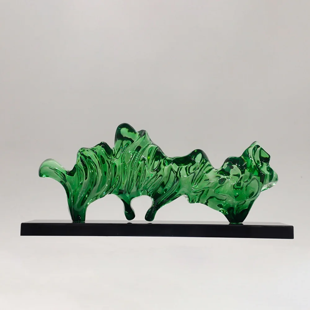 ※a Multi-Color Transparent Resin Abstract Art Sculpture Home & Mall Decor Landscape Design for Sale