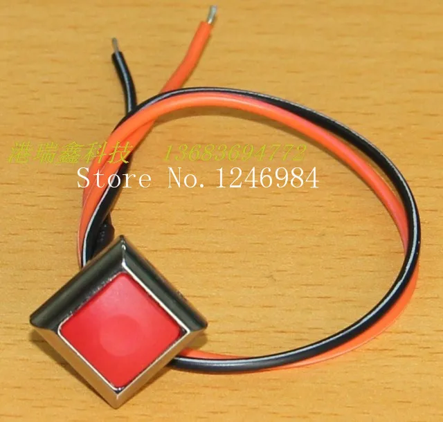 [SA]M12 waterproof Taiwan Deli Wei switch reset button with a line of white metal edge PAS6 no lock red square--20pcs/lot