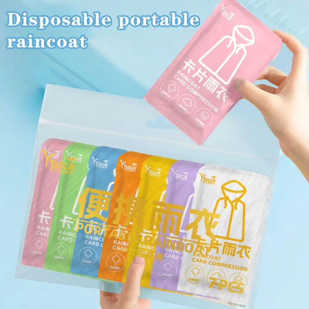 1pc Transparent Disposable Raincoat Thickened Emergency Disposable Camping Rain Cover Unisex Waterproof