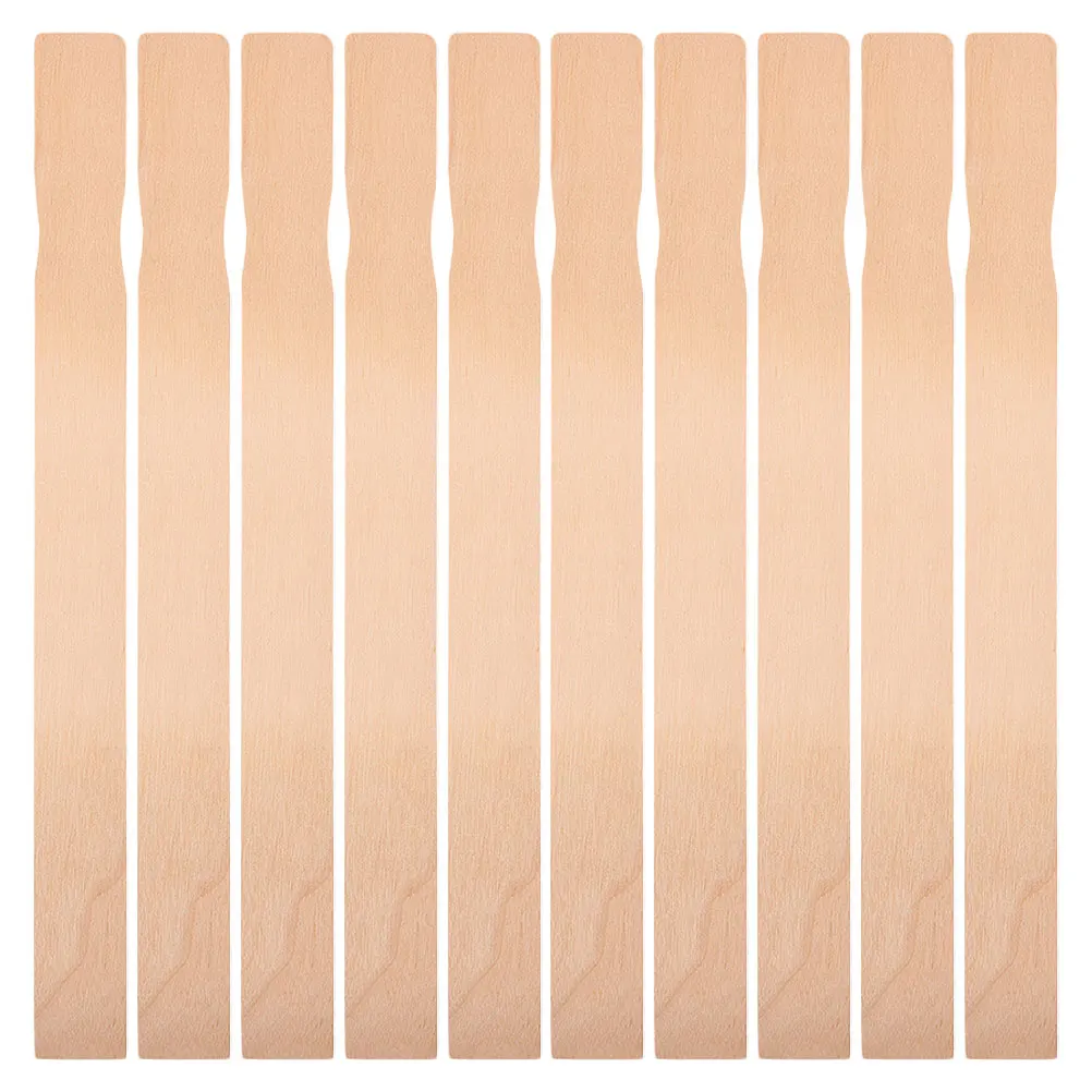 10pcs Paint Stir Stick Wood Craft Sticks Epoxy Stirrer Resin Mixing Rods Stirring Liquid Smooth Finish Reusable