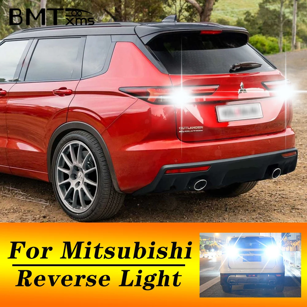 

BMTxms 2PCS LED Backup Light Blub Reverse Lamp W16W T15 921 Canbus For Mitsubishi ASX Eclipse Cross Galant Lancer Outlander 1 3
