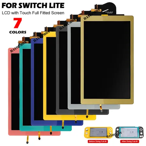 1PCS Replacement Full-Fitted Screen For NS Switch Lite LCD Display + Touch Screen Full Screen Assembly Digitizer For Switch Lite