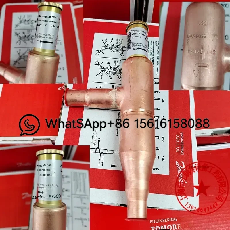 Marine Air Conditioning Cold Storage Danfoss Compressor Crankcase Pressure Control Valve KVL12 KVL15 KVL22 KV28 KVL35