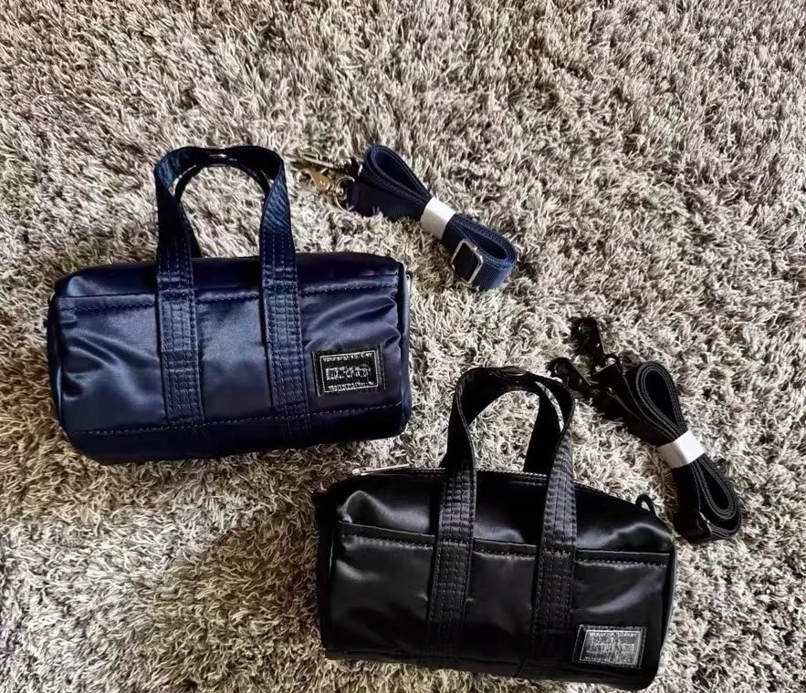 

2026 por Japanese Mini Boston Bag Nylon Waterproof 2-Way Handbag Crossbody Bag Unisex Commute Portable Pouch