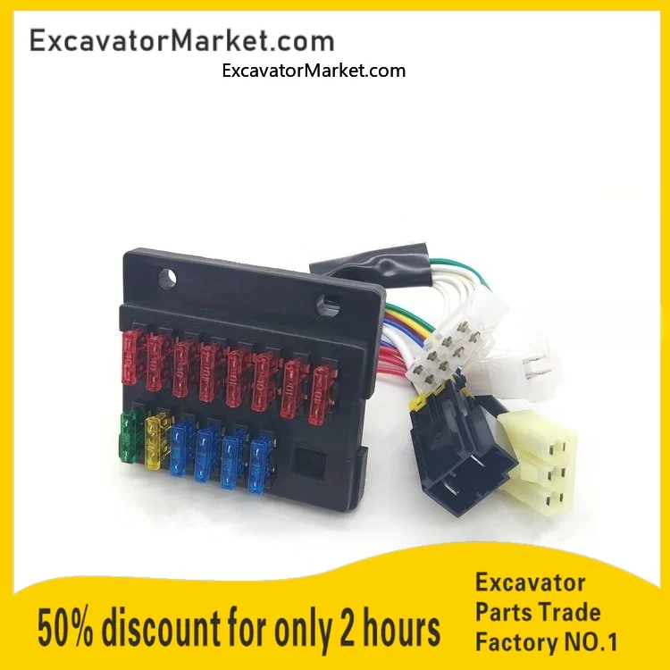 

For Daewoo Doosan Dh60-7/225-7 Fuse Box Four Plugs Excavator Accessories Excavator Accessories