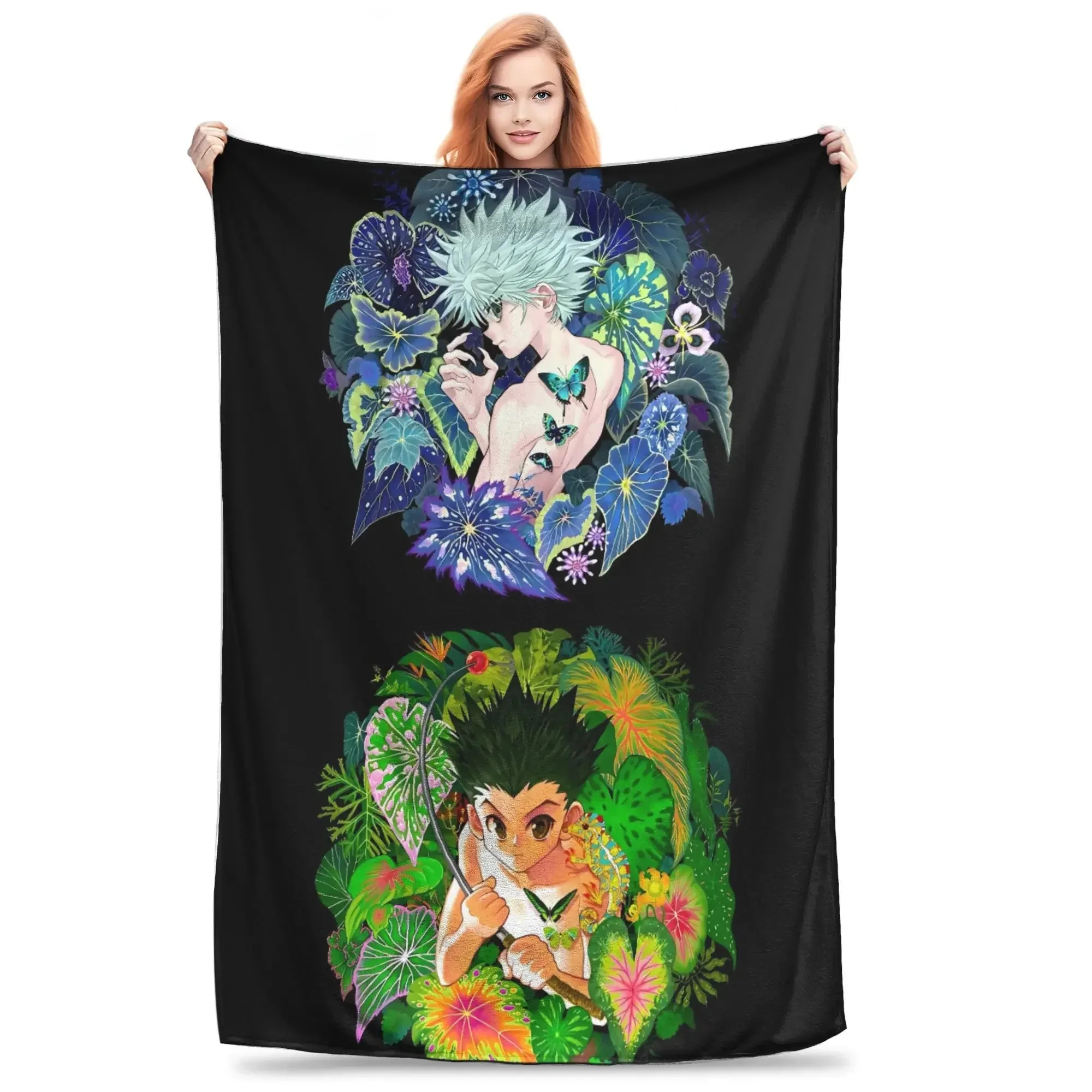 

Плед The Apothecary Diaries Maomao: уютный плюшевый плед для детей и взрослых, идеально подходит для дивана, кресла, кровати, фланелевое покрывало для кровати и софы