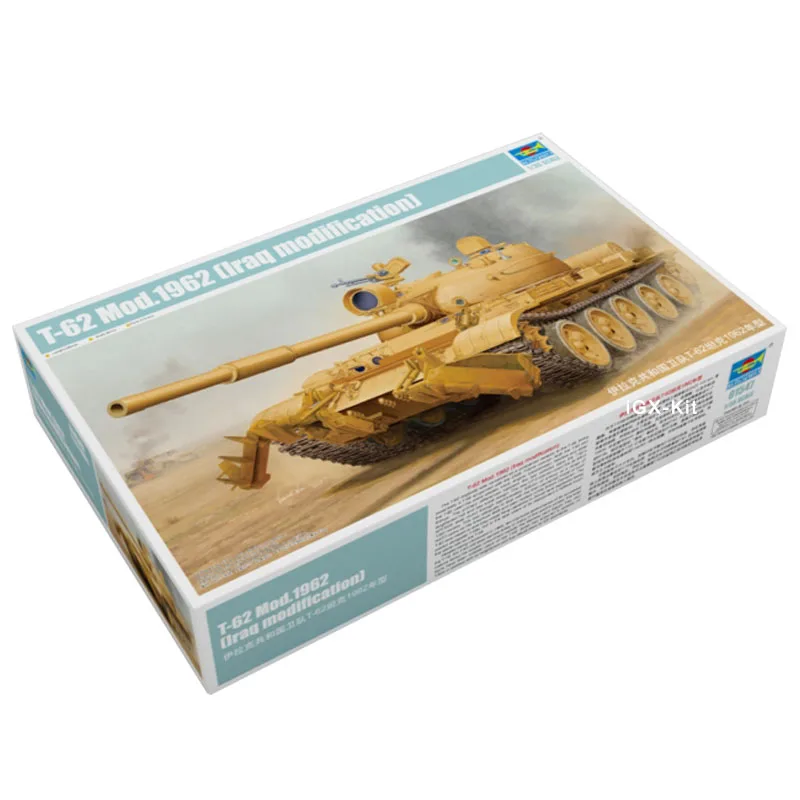 Trumpeter 01547 1/35 Iraq T-62 T62 Mod 1962 Tank Military Children Toy Gift Plastic Assembly Building Model Kit