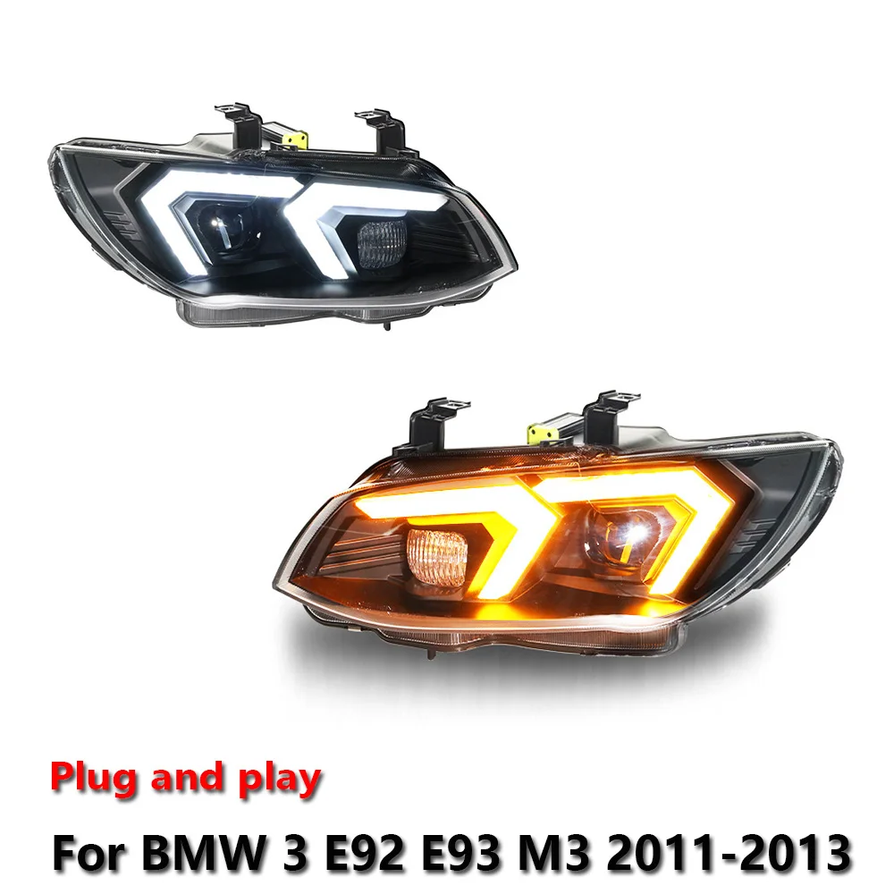 

Car LED Headlight Assemblies For BMW 3 E92 E93 M3 2011-2013 DRL Brake Turn Signal Lamp Plug and Play