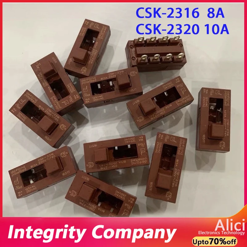 1PCS/LOT Original new 100% CSK-2316 CSK-2320 hair dryer switch 8pin 3gear toggle switch 8A 10A