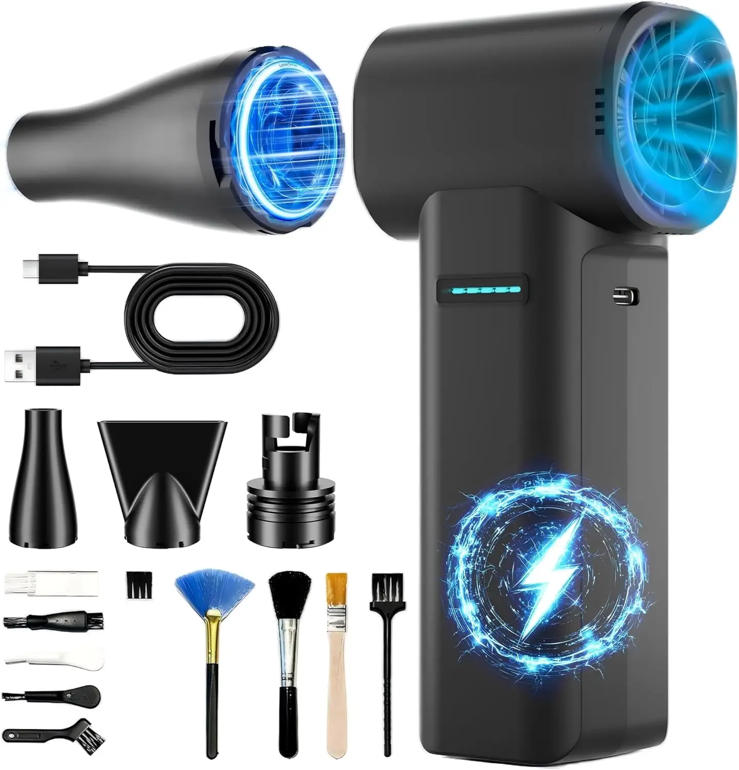 

Электрический пылесос с бесщеточным двигателем 800000 об/мин, сверхмощный, для чистки ПК, автомобилей и дома