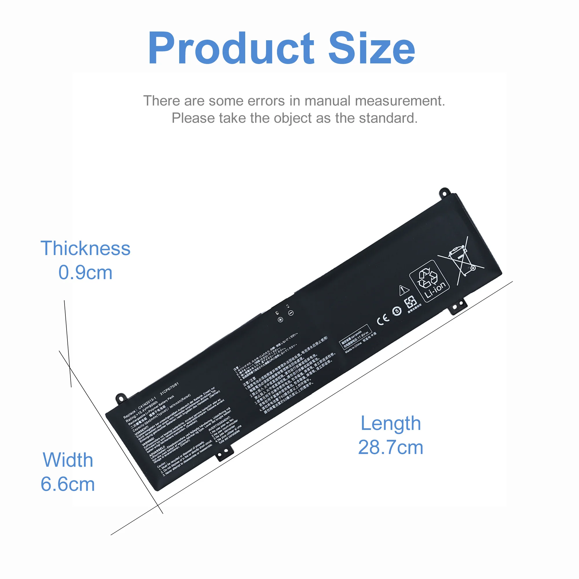 LOLG  90W C41N2013 C41N2013-1 Laptop Battery For ASUS ROG Strix G513 G513IM G713 G713IM G713QM Rog G533 G533QM G533QR G733ZM