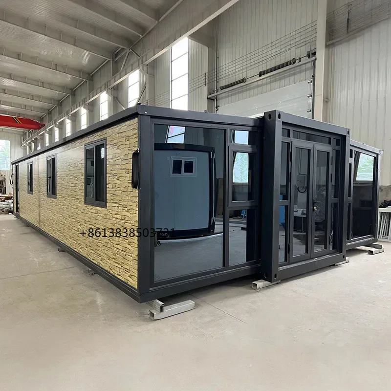 

Mobile Prefabricated Tiny House Modular Portable Home 2 3 Bedrooms 20Ft 40Ft Container Expandable House With Triangular Roof