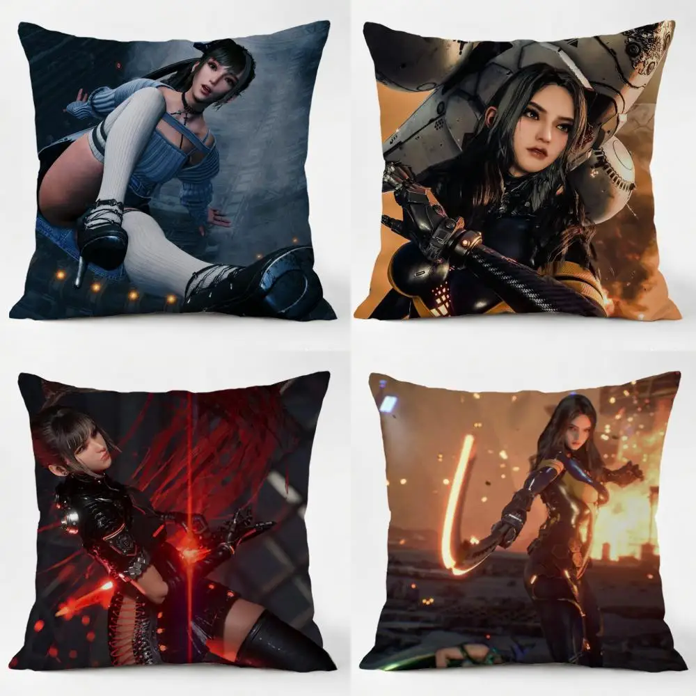 Game S-Stellar B-Blade Cushion Cover Daily Washable Linen Pillowcase Soft  for Sofa Bed Home Room Decor