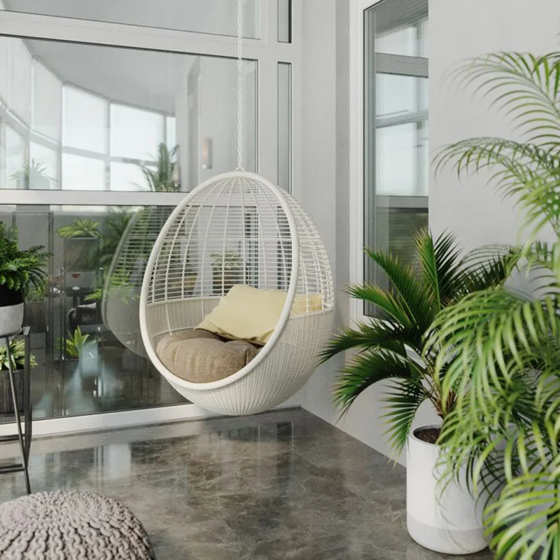 

Outdoor Garden Patio Swings Rattan Weaving Modern Homestay Advanced Patio Swings Fashion Design Outdoor Furniture Columpiar Lsqq