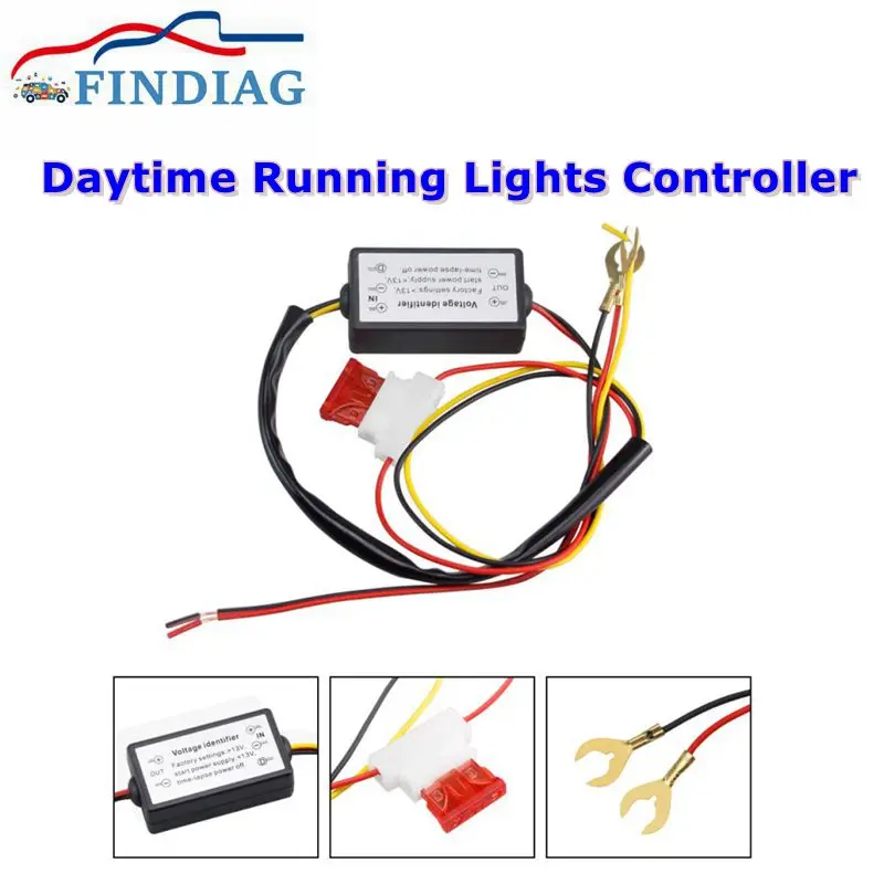 

LED Daytime Running Light Controller Lamp Delay Controller LED Constant on Dimming Multifunctional Controller Car Modification