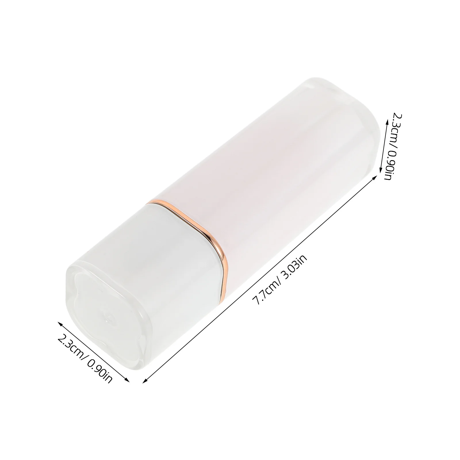 أنبوب أحمر الشفاه المحمول القابل لإعادة الملء حاوية بلسم الشفاه أربع أوراق تصميم DIY أنبوب ملمع الشفاه الفارغ حامل ماكياج صغير #5