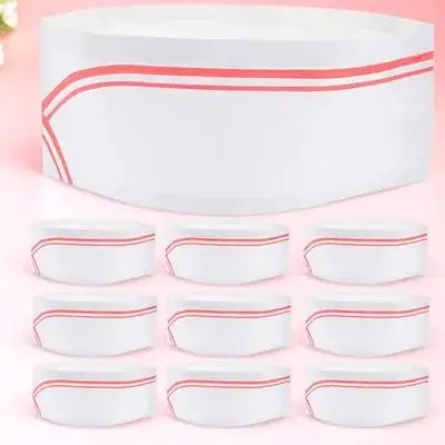 40個入り ペーパーシェフキャップ 使い捨て 軽量 防水 料理 ベーキング ケータリング 学校に最適 ソフト素材 フリーサイズ