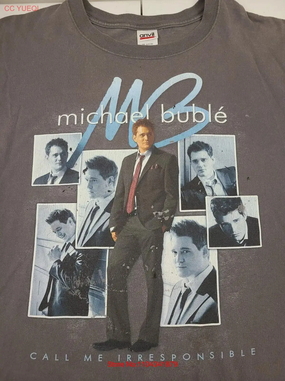 Michael Buble Shirt Call Me Irresponsible Tour 2008 T-Shirt Size 2XL