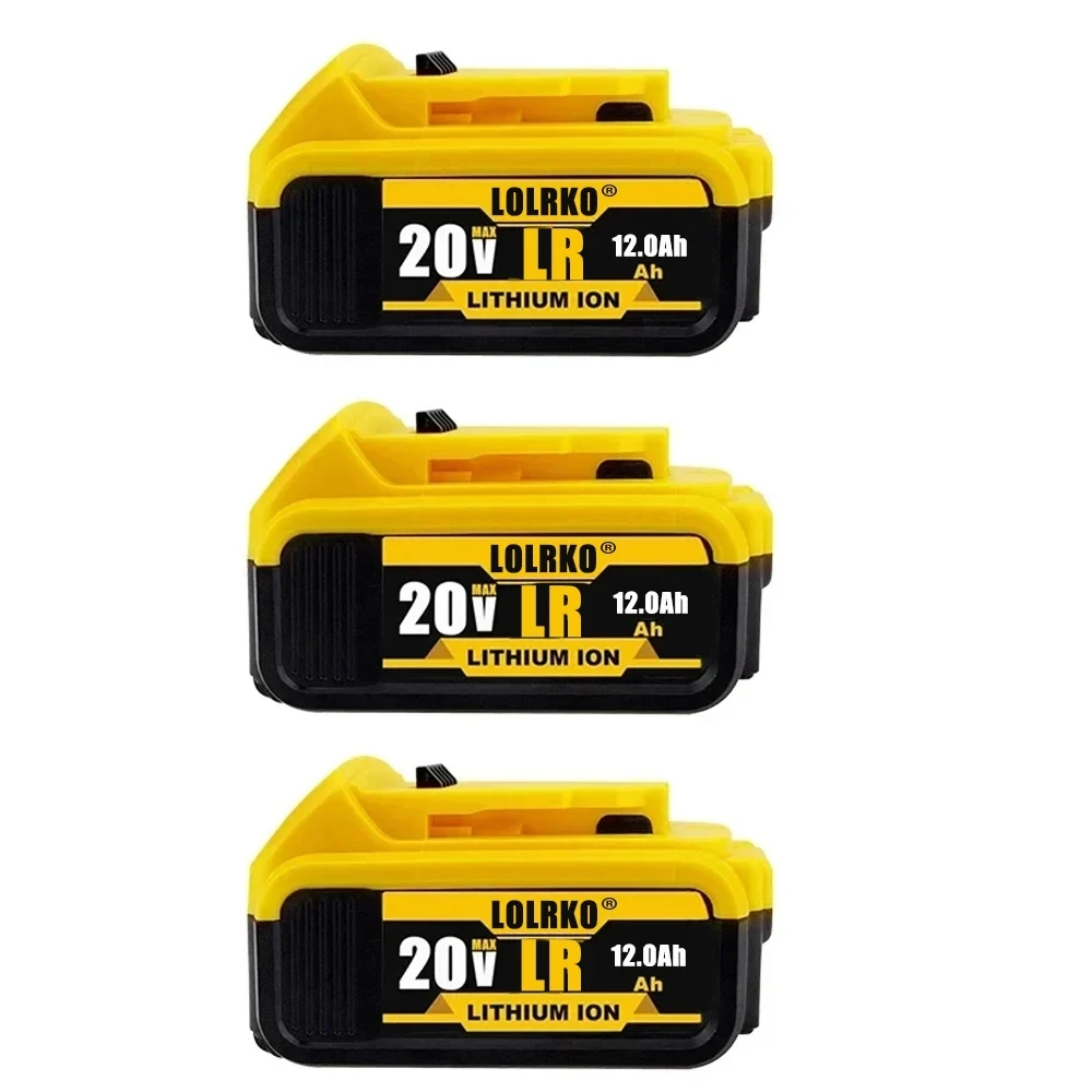 Genuine 18V/20 Volt MAX 12.0Ah DCB200 Replacement Li-ion Battery for DeWalt DCB205 DCB201 DCB203 Power Tool Batteries