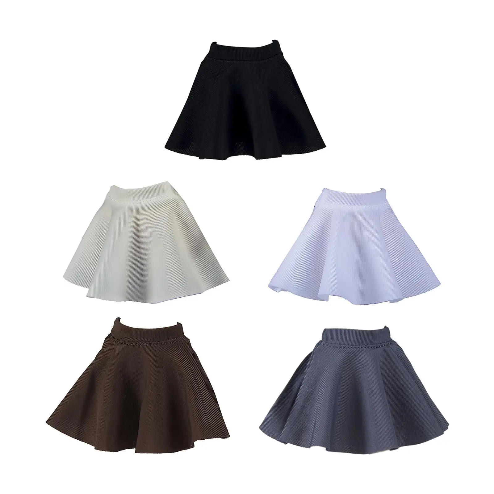 Miniature Clothing Skirt for 1/12 Scale Female Action Figures Trendy Dress Up Outfit for 6 Inch Doll Collectors