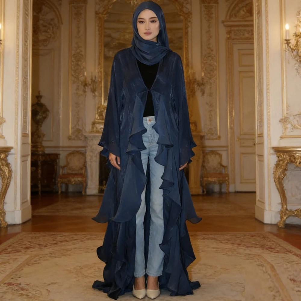 

Исламское платье-кафтан из сатина для женщин: джеллаба, абайя, хиджаб, кебая, кафтан марокканский, роба, джалабия. Одежда в исламском стиле из Дубая и Турции.