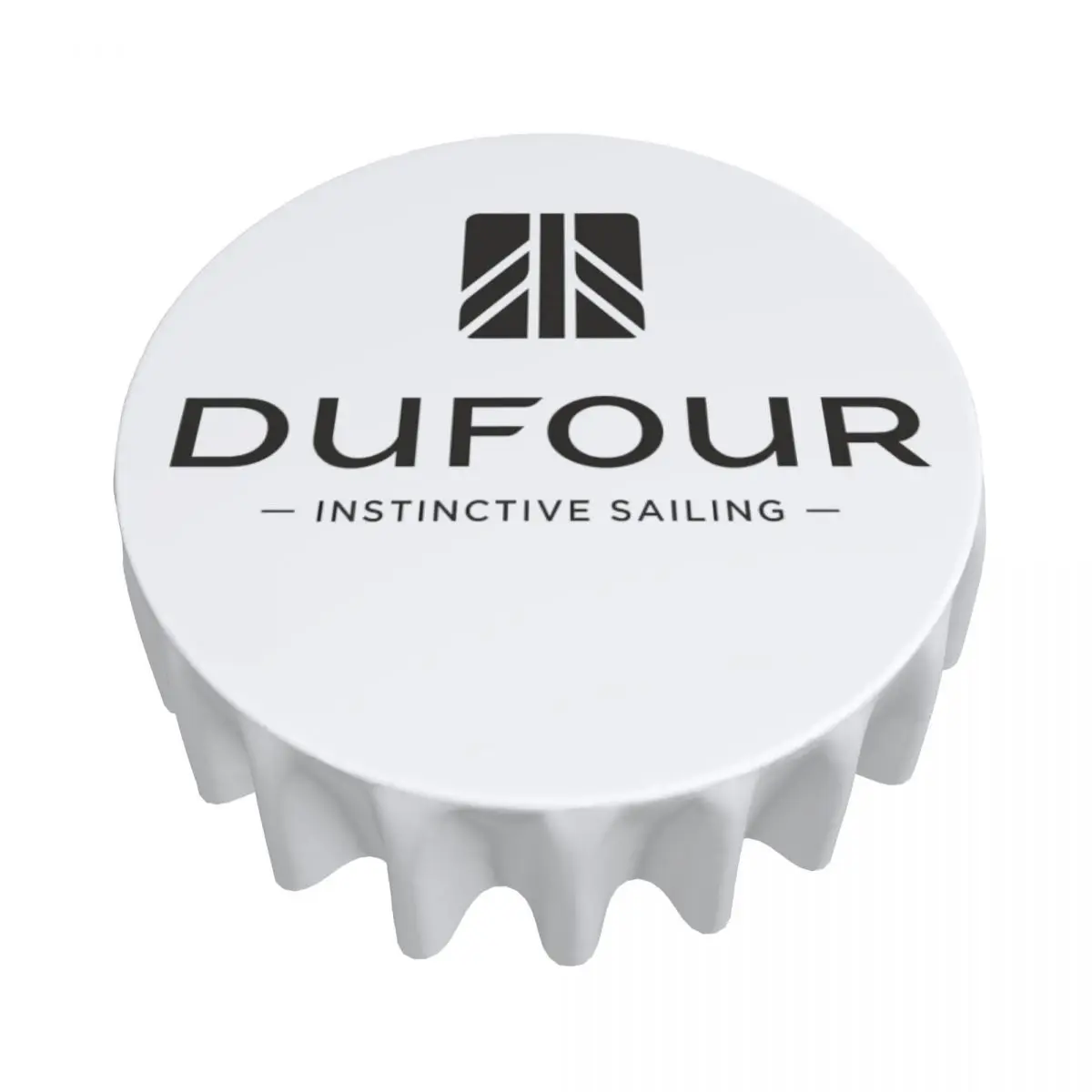 Dufour Yacht Waterproof Round Tablecloth Oilproof Table Cloth for Kitchen Events Dining Table Cover 60 inch