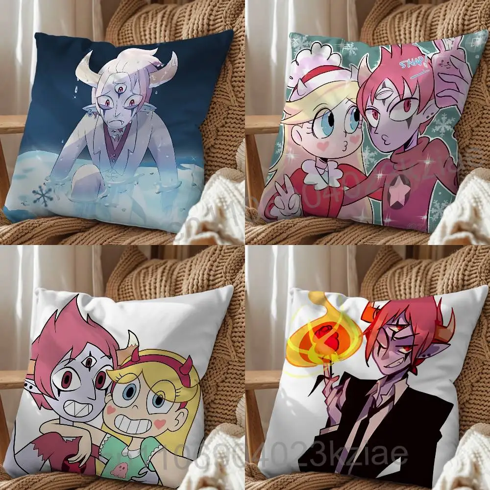 Funda de cojín decorativa Tom Lucitor SVTFOE Star Butterfly, adecuada para sofá, coche, dormitorio, oficina.