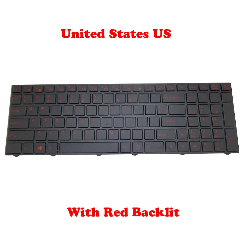 Imagem -01 - Eua Retroiluminado Teclado para Clevo N250 Cvm15f2300j430m 680-n85h3191-1 Inglês N350dv N350dw N550rn N650du N751bu N750wg N750wu eua retroiluminado teclado para clevo n250 cvm15f2300j430m 680 n85h3191 1 ingles n350dv n350dw n550rn n650du n751bu n750wg n750wu 01