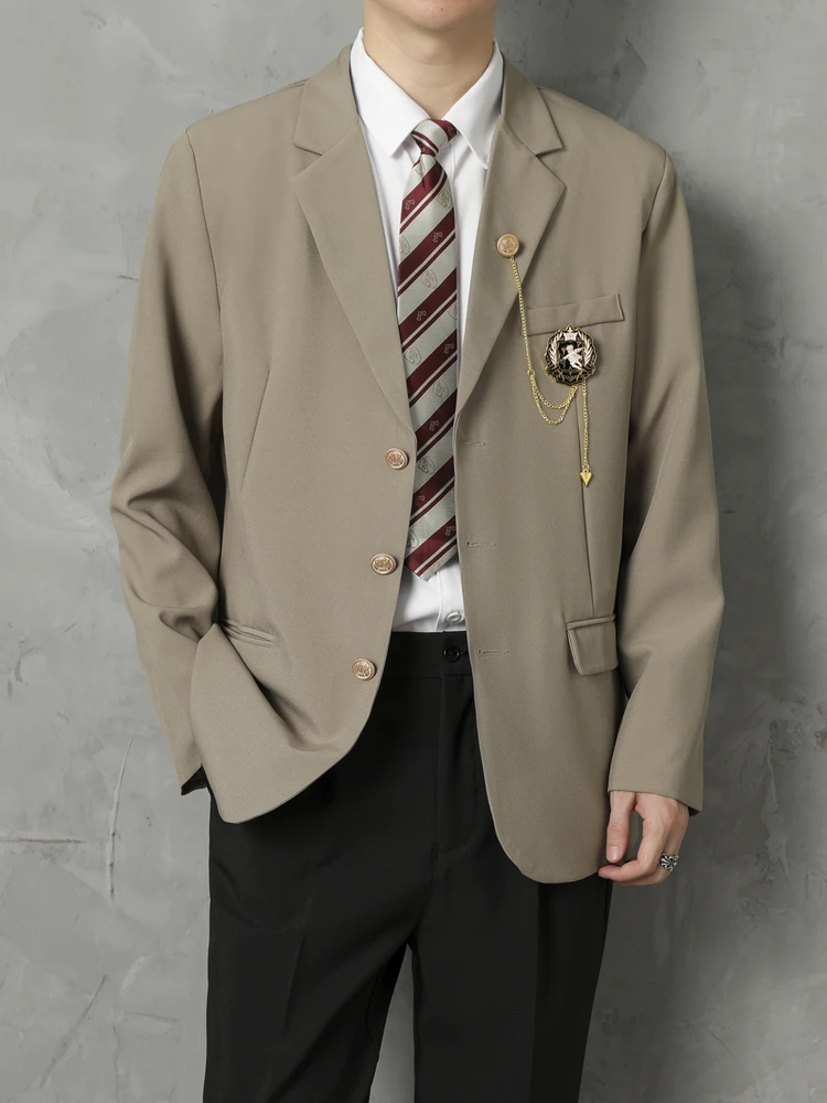 

Faionable Autumn New Large Size Pure Color Casual Men's Suit Jaet Versatile Sli Youth Leisure Western Sle Coat