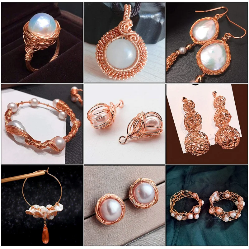 1-3 لفة الأسلاك النحاسية الناعمة للبستنة الكهربائية 0.06-1.2 مللي متر صنع المجوهرات الديكور اليدوية صنع المجوهرات DIY بها بنفسك عمل فني