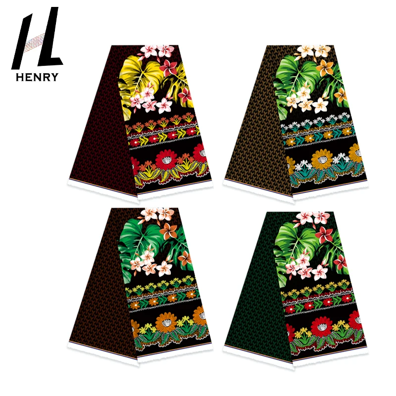 

Factory Price Newest Polyester Floral Printed Micronesian Guam Island Fabric For Skirts Womens Clothing