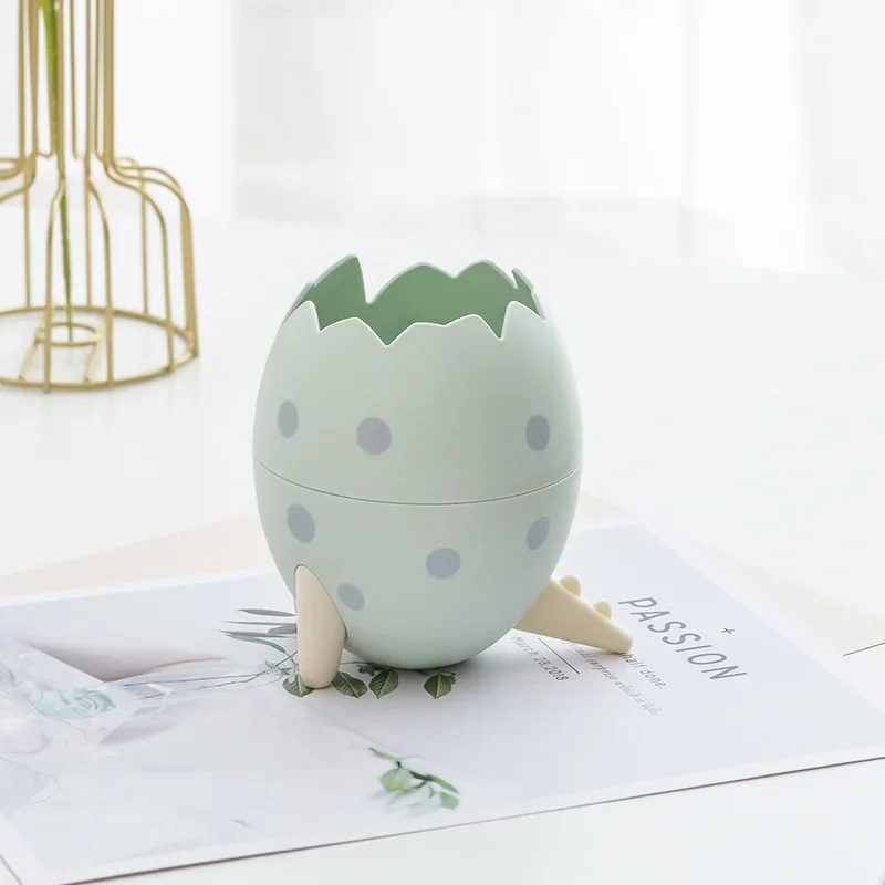 Mini Desktop Dinosaur Egg Trash Shaped Can Home Car Storage Bucket Accessories Garbage Bin Nordic Style Living Room Office Tools