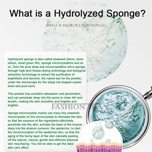 Imagen 2 del producto Polvo liofilizado con péptido de sílice de algas marinas, máscara verde, reparación de microcristales, limpieza de poros, blanqueamiento, hidrata el cuidado de la piel