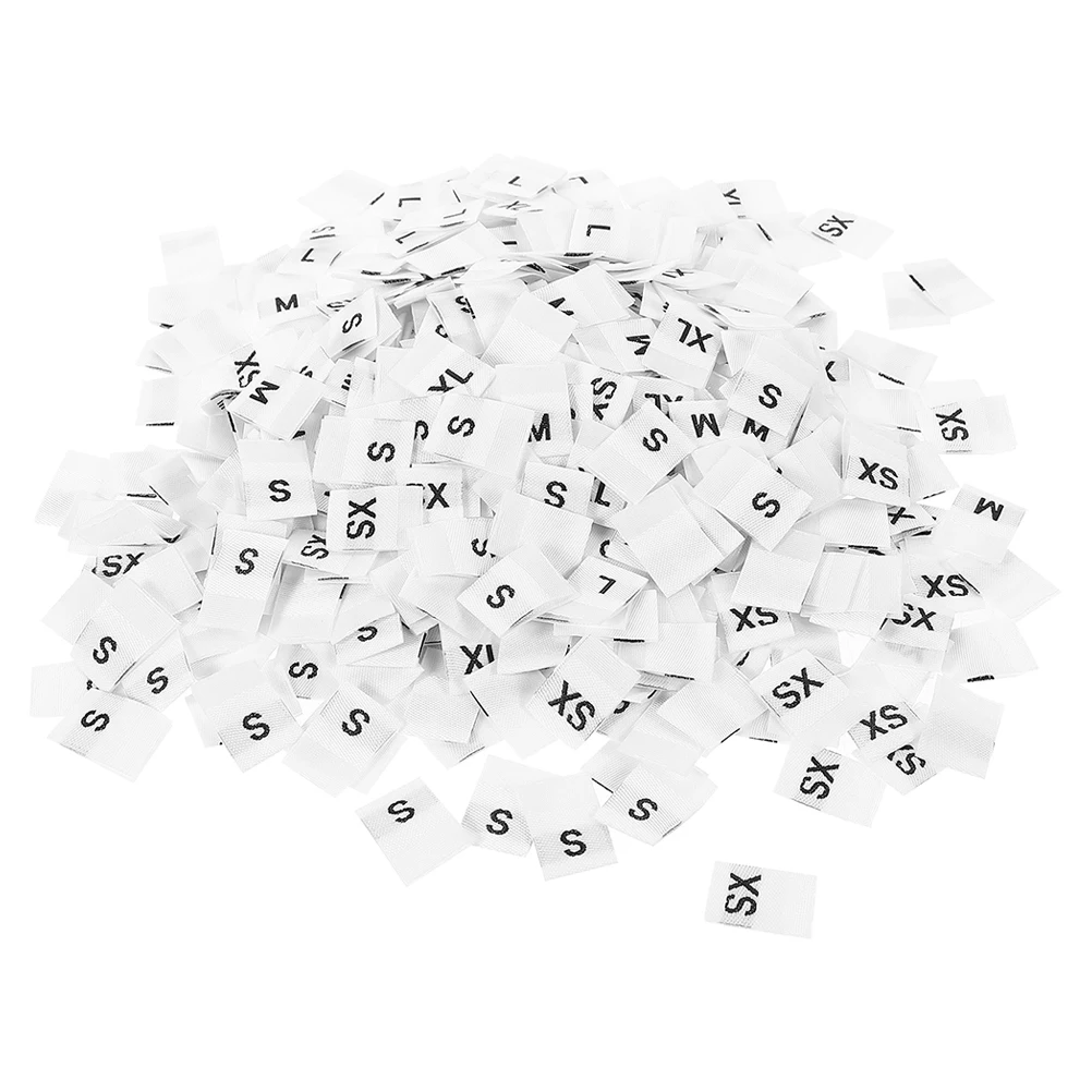 

250 Pcs Accessories Size Label Tag Sizing Polyester Laundry Labels for Clothing