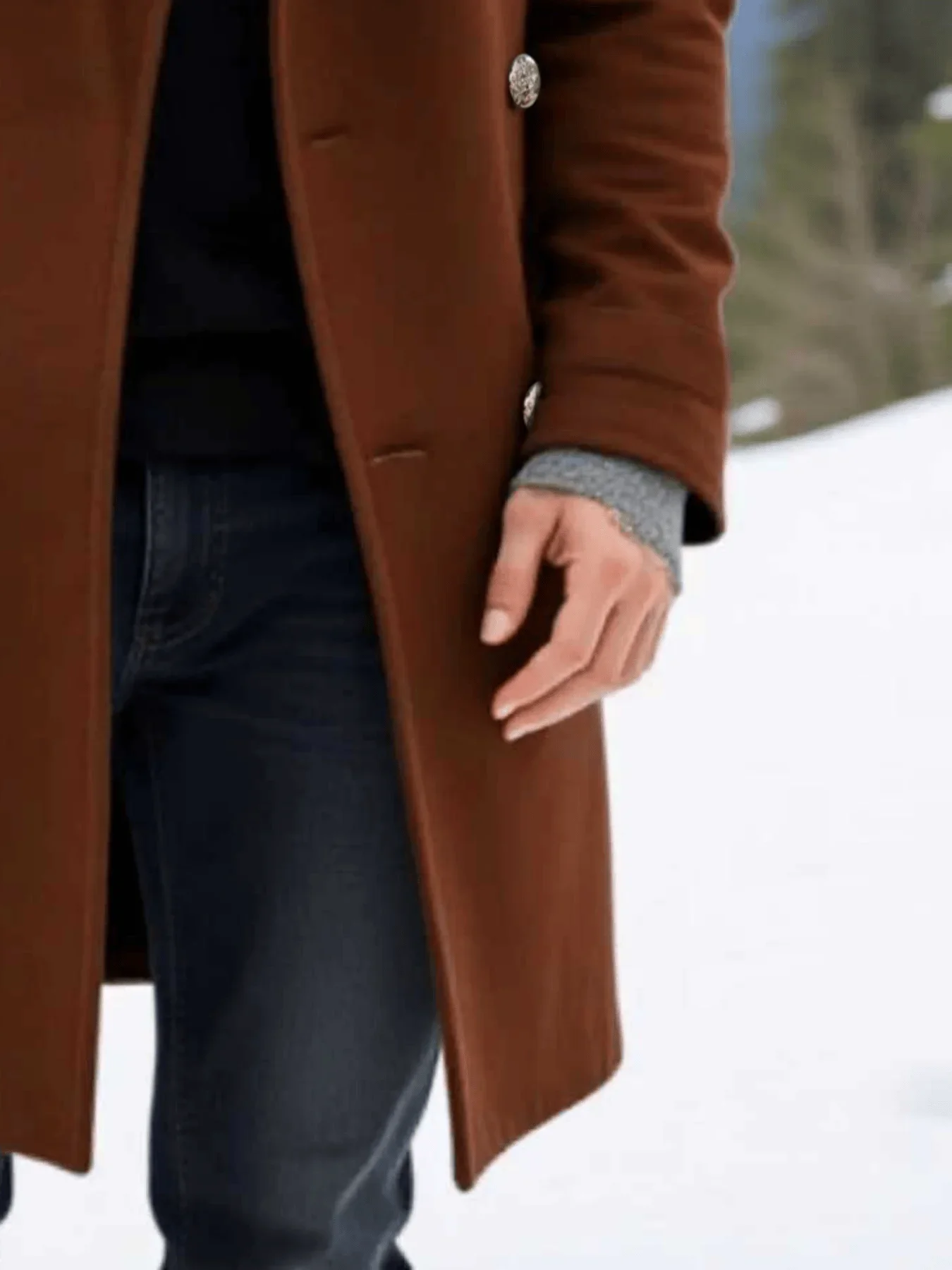 Winter Men’s Solid Ocercoat: Double-Breasted Jacket In Woolenen Fabric, Thickened Lining For Ultimate Warmth – New Arrival Coats 6 Winter Men's Solid Ocercoat: Double-Breasted Jacket In Woolenen Fabric, Thickened Lining For Ultimate Warmth - New Arrival Coats 6
