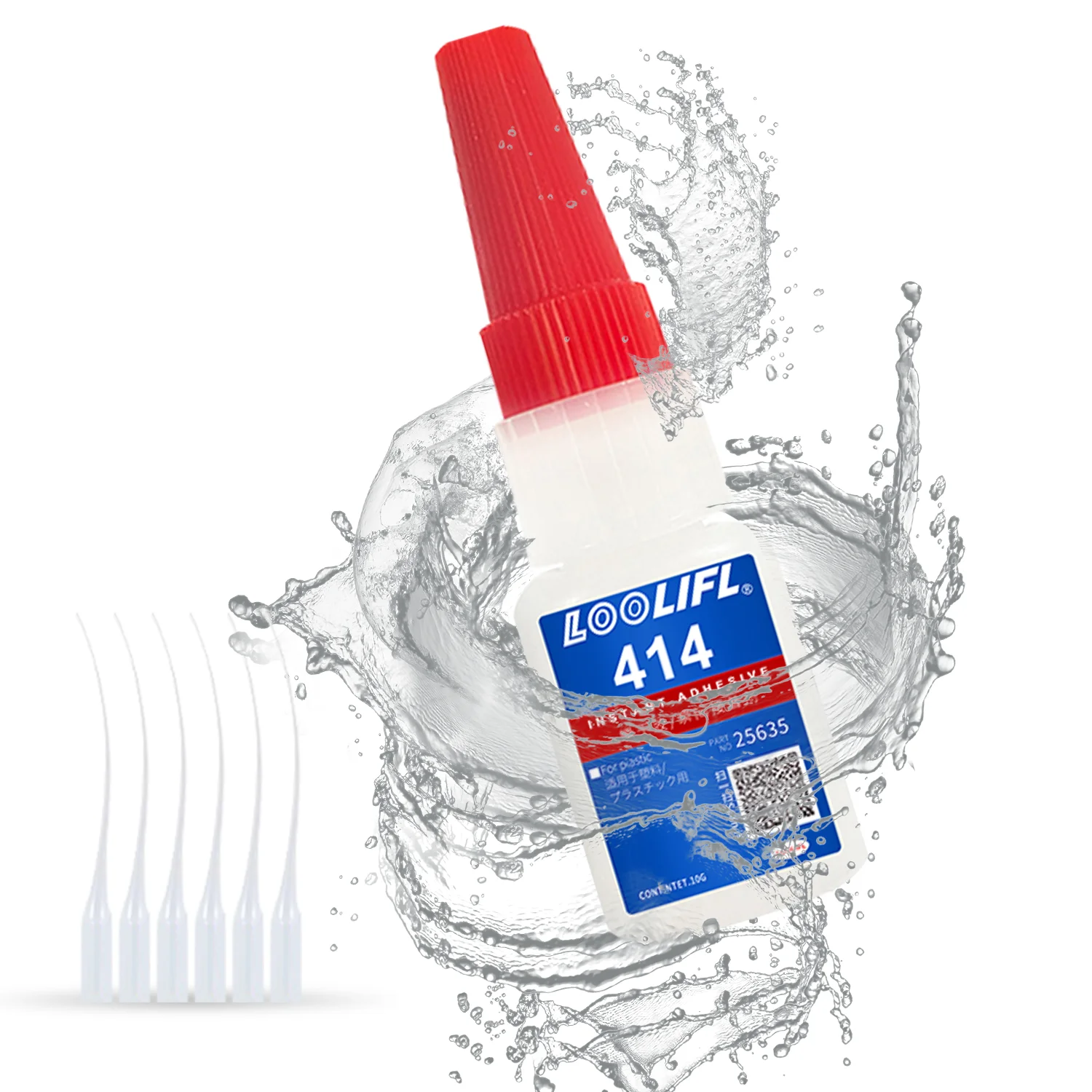 

LOOLIFL1-7pcs 414 Super Glue Instant Quick-drying Cyanoacrylate Adhesive Leather Rubber Wood Metal Strong Bond Liquid Glue Tool