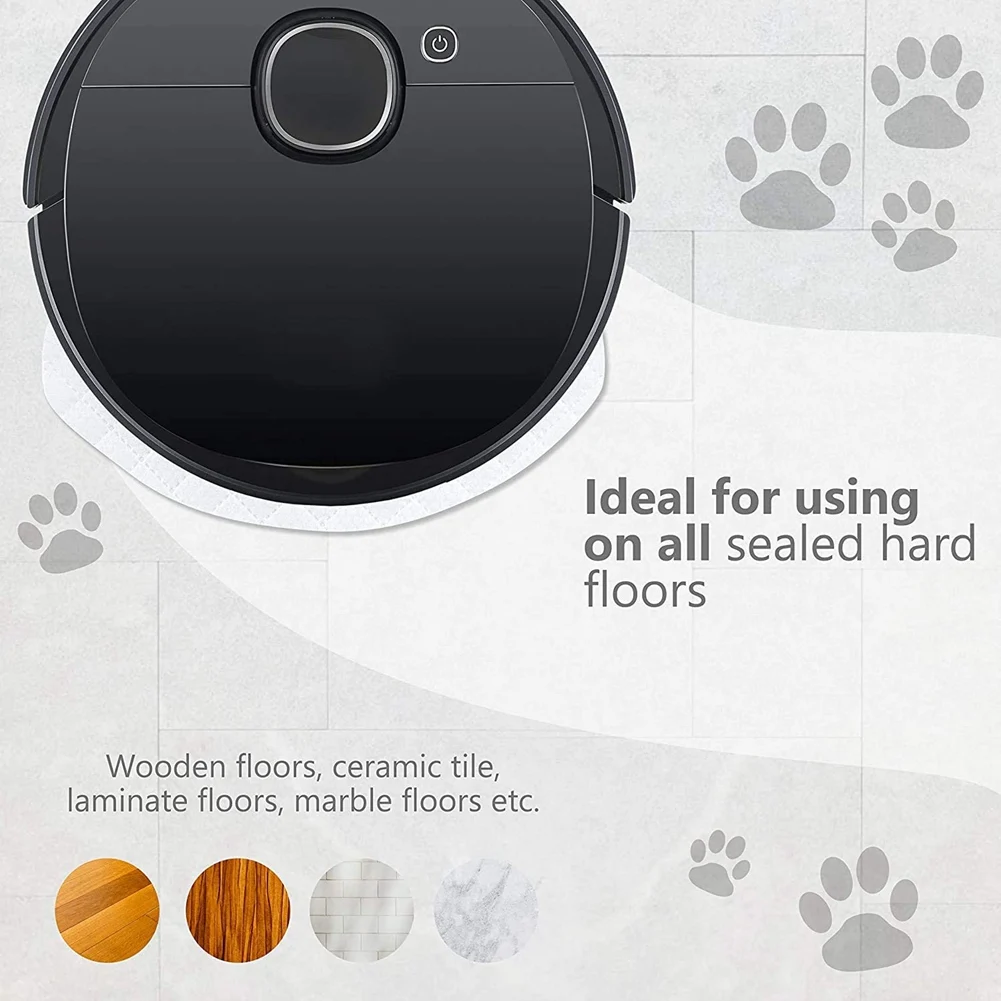50 عبوة من وسادات التطهير للاستعمال مرة واحدة متوافقة مع Ecovacs Deebot OZMO N7 / T5 / OZMO 920 / OZMO 950 جهاز آلي لتنظيف الأتربة
