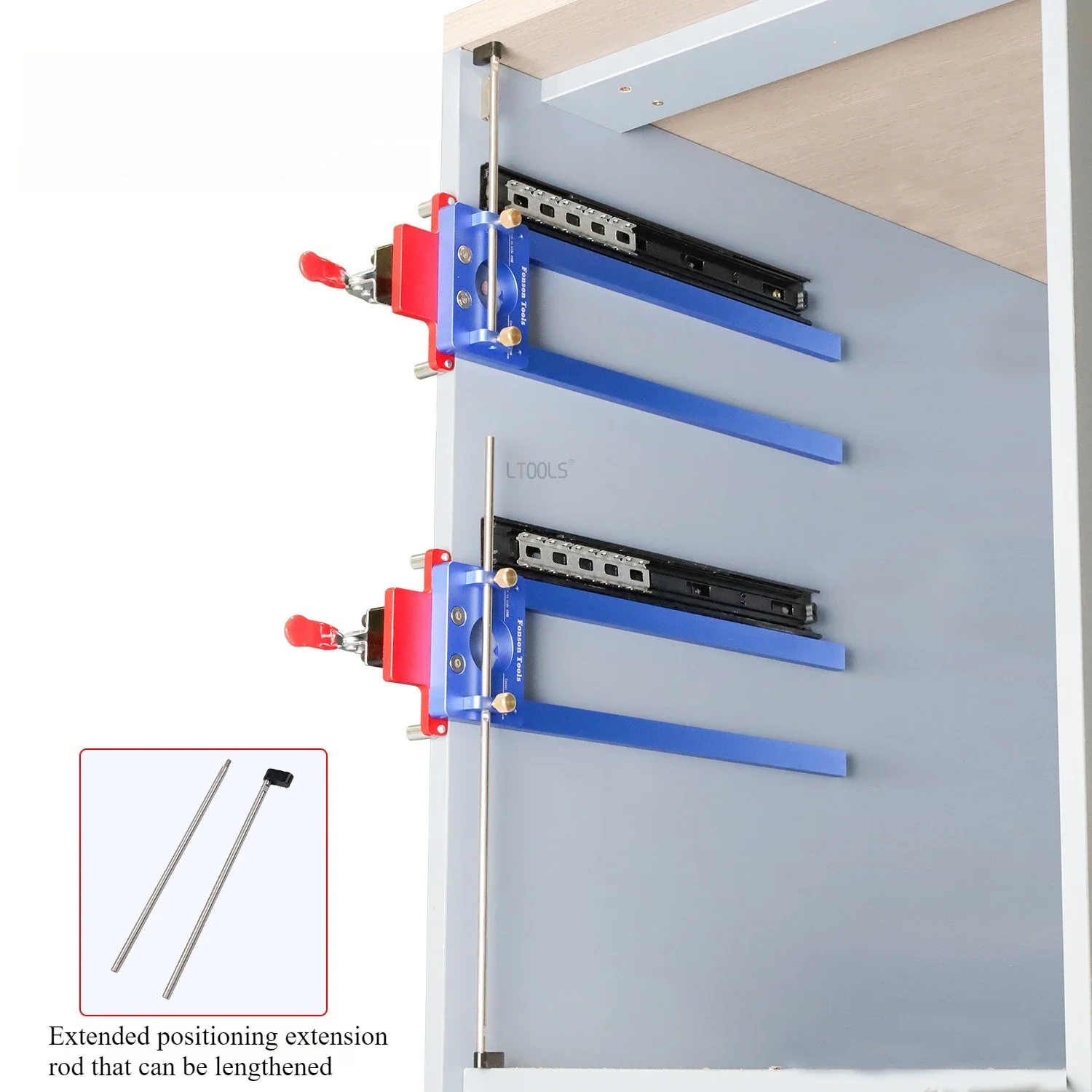 Drawer Slide Rail Installation Positioning Fixture Install The Hidden Rail Retainer Woodworking Mark Positioning Auxiliary Tools