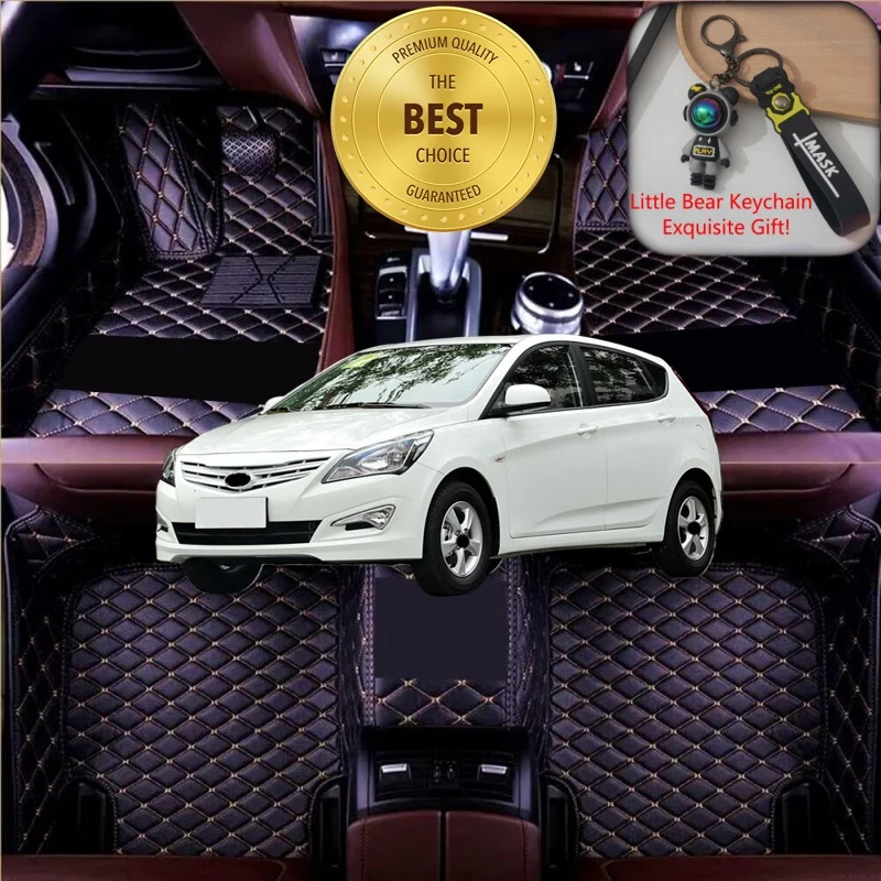 

Customized Fit for Hyundai Verna RB 2010-2021 Car Floor Mats Car Accessories Tailored Auto Carpet Mats Left/Right-hand Drive