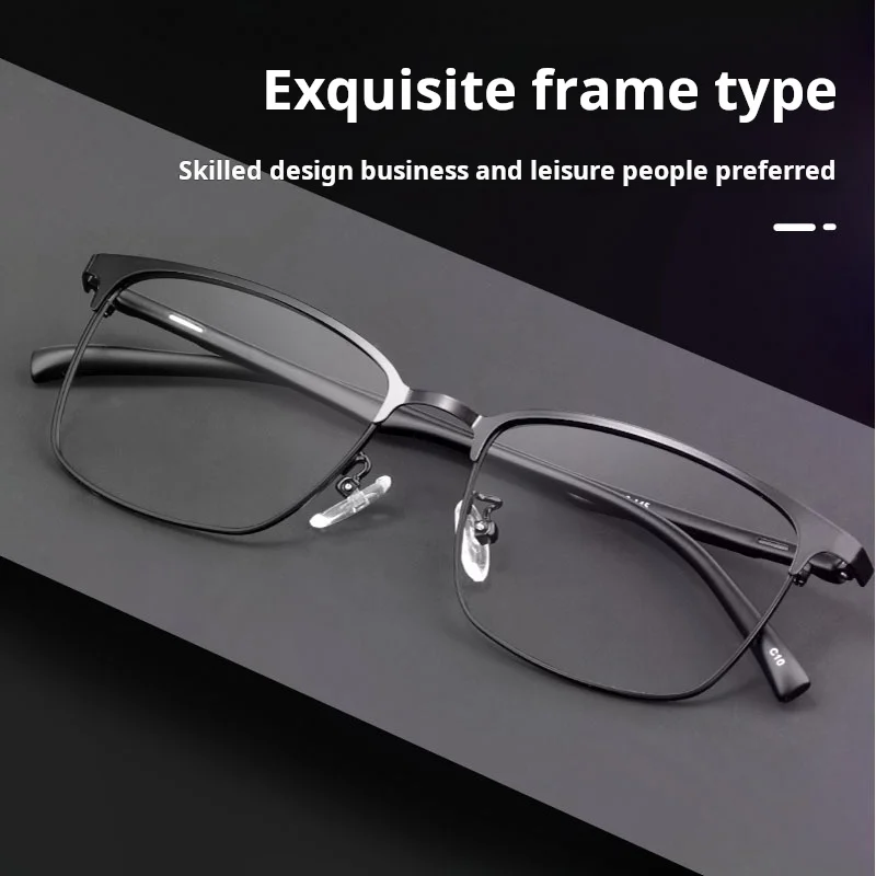 

Xbora High-quality Metal Square Progressive Prescription Glasses Fashion Myopia Eyewear Optical Eyeglasses for Men 89027