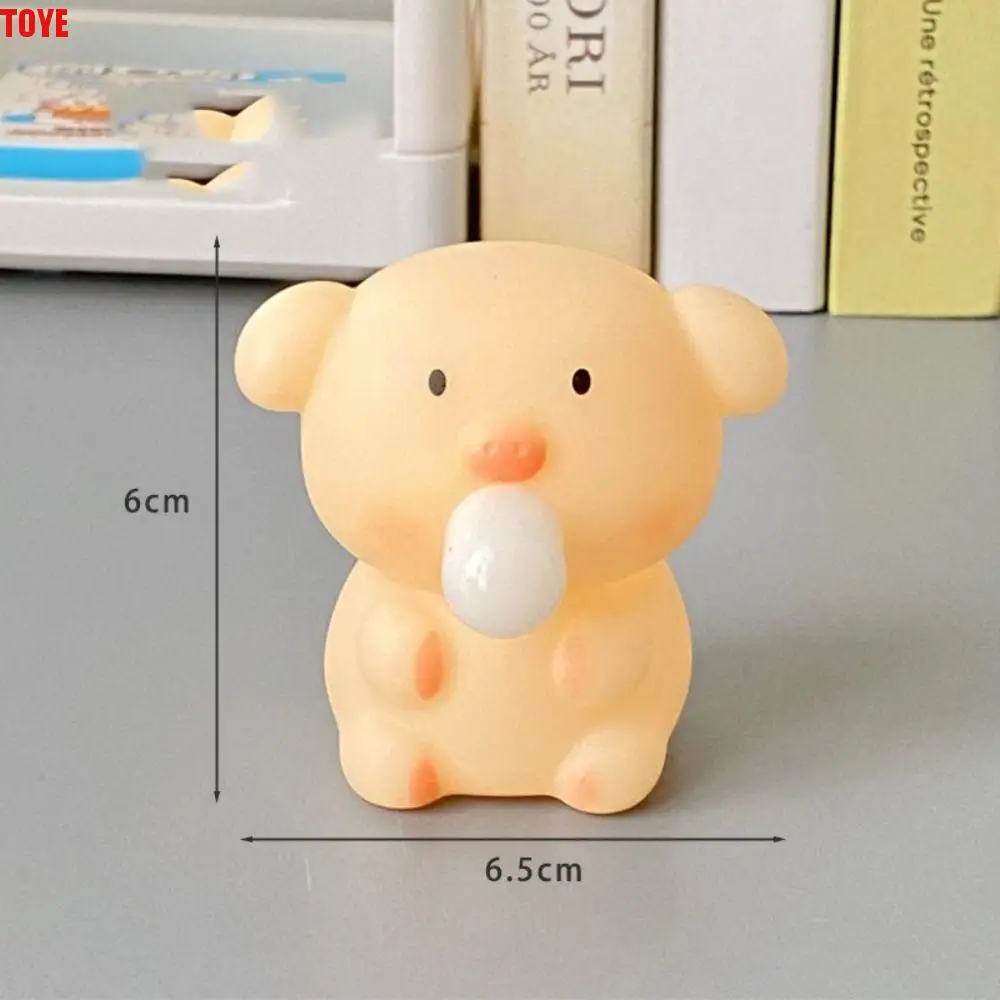 Jouet sensoriel Animal de dessin animé, jouet à presser, cochon à rebond lent, bulle, Fidget, jouet de décompression pour pincement de poussin