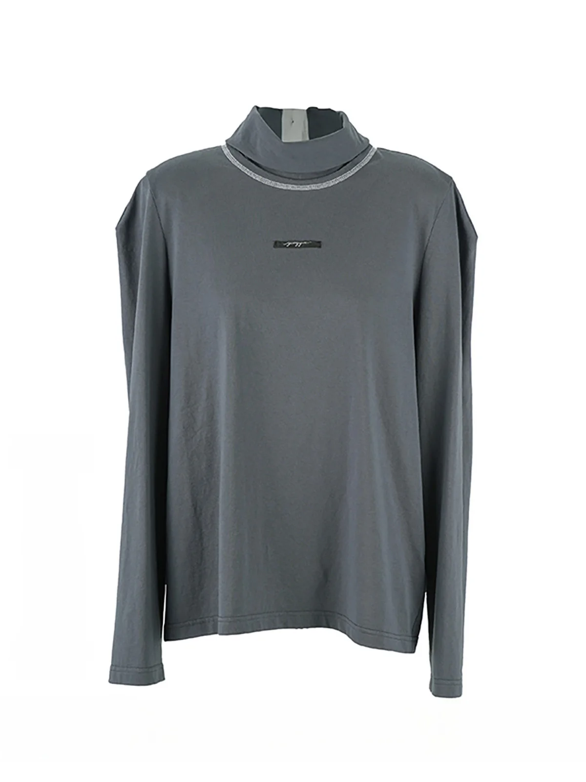 

Brand Shoulder Pad Long Sleeve T-Shirt Top DEARSOCUTE Casual Style Cotton Material Loose Fit Everyday Wear for Girls