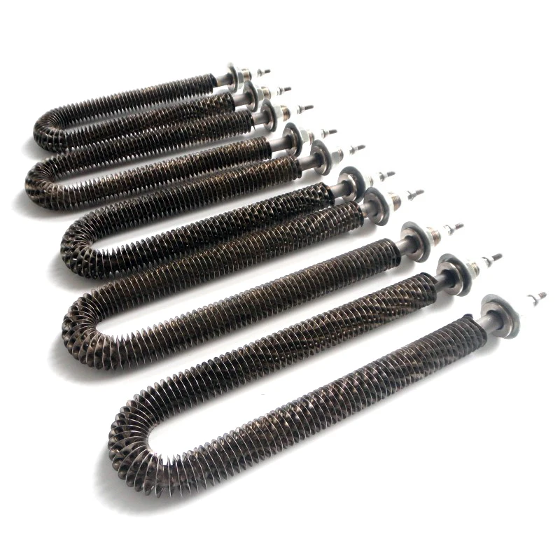High Efficiency Custom 220V 6KW 12KW U W Shaped Industrial Electric Resistance Air Finned Tubular Heater for Load Bank Resistor